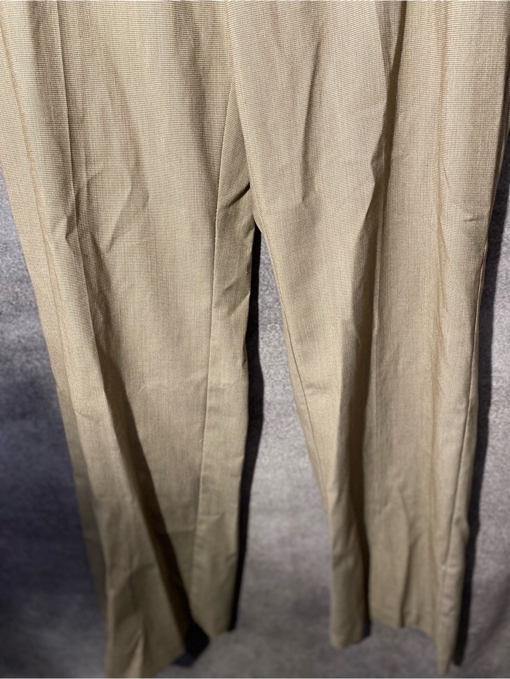 212 Collection Womens Dress Pants Size 14 Average Classic Fit Tan Houndstooth - Picture 2 of 10